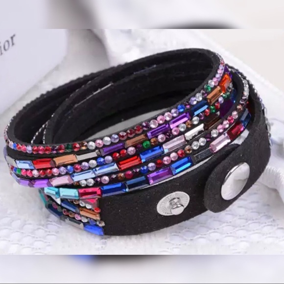 Jewelry - Rhinestone Wrap Choker Bracelet